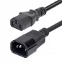 StarTech.com Cabo de extensão elétrica de 4,5m (15ft), cabo de alimentação PDU C14 para C13, 15A 250V, 14AWG, cabo de alimentação AC para PDU/fonte de alimentação, certificado KEMA-KEUR