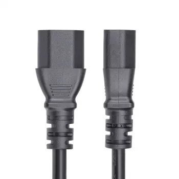 StarTech.com Cabo de extensão elétrica de 4,5m (15ft), cabo de alimentação PDU C14 para C13, 15A 250V, 14AWG, cabo de alimentação AC para PDU/fonte de alimentação, certificado KEMA-KEUR