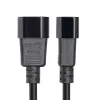 StarTech.com Cabo de extensão elétrica de 4,5m (15ft), cabo de alimentação PDU C14 para C13, 15A 250V, 14AWG, cabo de alimentação AC para PDU/fonte de alimentação, certificado KEMA-KEUR