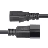 StarTech.com Cabo de extensão elétrica de 4,5m (15ft), cabo de alimentação PDU C14 para C13, 15A 250V, 14AWG, cabo de alimentação AC para PDU/fonte de alimentação, certificado KEMA-KEUR