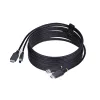 StarTech.com Cabo KVM HDMI e USB 5Gbit/s de 10ft (3m), 4K 60Hz, cabo combinado HDMI 2.0 e USB para comutadores KVM