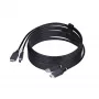 StarTech.com Cabo KVM HDMI e USB 5Gbit/s de 10ft (3m), 4K 60Hz, cabo combinado HDMI 2.0 e USB para comutadores KVM