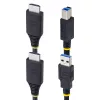 StarTech.com Cabo KVM HDMI e USB 5Gbit/s de 10ft (3m), 4K 60Hz, cabo combinado HDMI 2.0 e USB para comutadores KVM