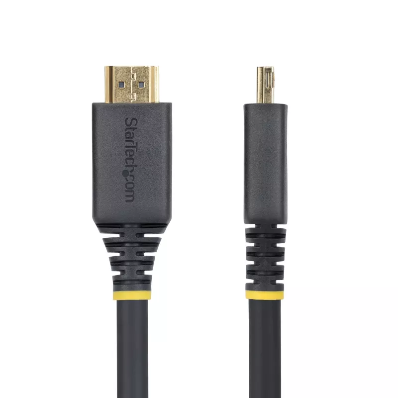 StarTech.com Cabo HDMI High Speed de 20ft (6,1m) com fichas com aderência, 4K 60Hz/1440p 144Hz, HDR10/HDCP 2.2/ARC, 18Gbit/s, cabo HDMI 2.0 UHD para TV/monitor/ecrã, bainha TPE