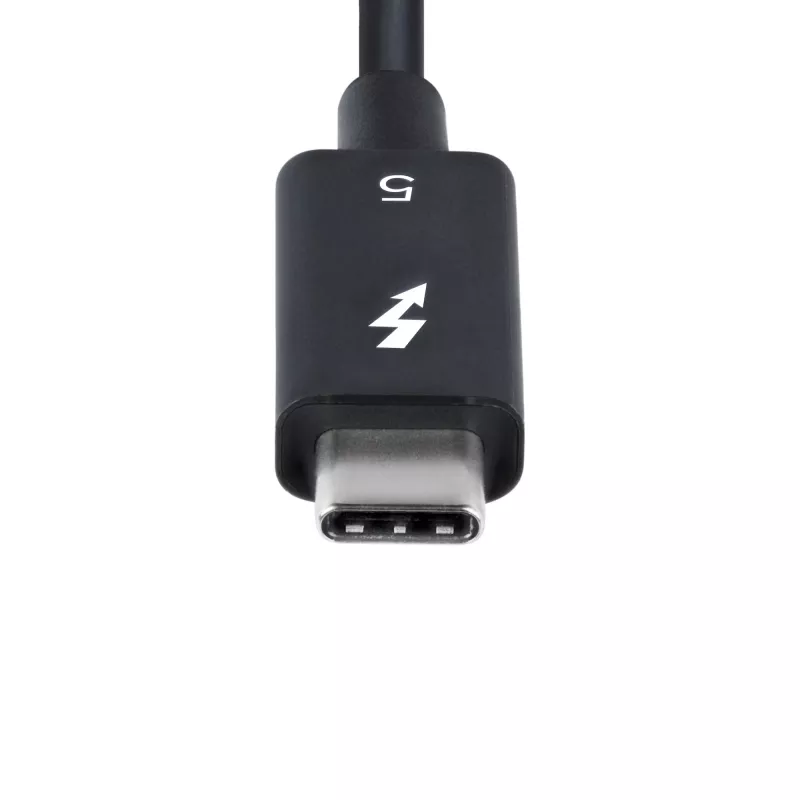 StarTech.com Cabo Thunderbolt 5 de 2.6ft (80cm), 80 Gbit/s/ até 120 Gbit/s, 240 W PD, 8K 60 Hz, cabo Thunderbolt certificado – compatível com Thunderbolt 4/USB4/USB-C
