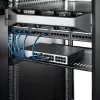 StarTech.com Prateleira de rack 1U para servidor – Bandeja cantilever ventilada universal para rack de equipamento de rede e armário de 19 polegadas – Aço de alta resistência – Capacidade de carga 44lb/20kg – Prateleira com 16 polegadas de profundidade, Preto