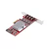 StarTech.com Placa PCIe USB Type-C de 4 portas, USB 3.2 10Gbps, placa de expansão USB-C PCI Express, 4 controladores USB independentes, Windows/Linux/macOS, conforme TAA