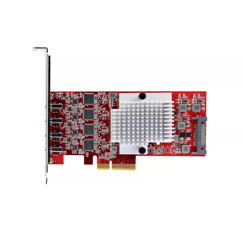 StarTech.com Placa PCIe USB Type-C de 4 portas, USB 3.2 10Gbps, placa de expansão USB-C PCI Express, 4 controladores USB independentes, Windows/Linux/macOS, conforme TAA