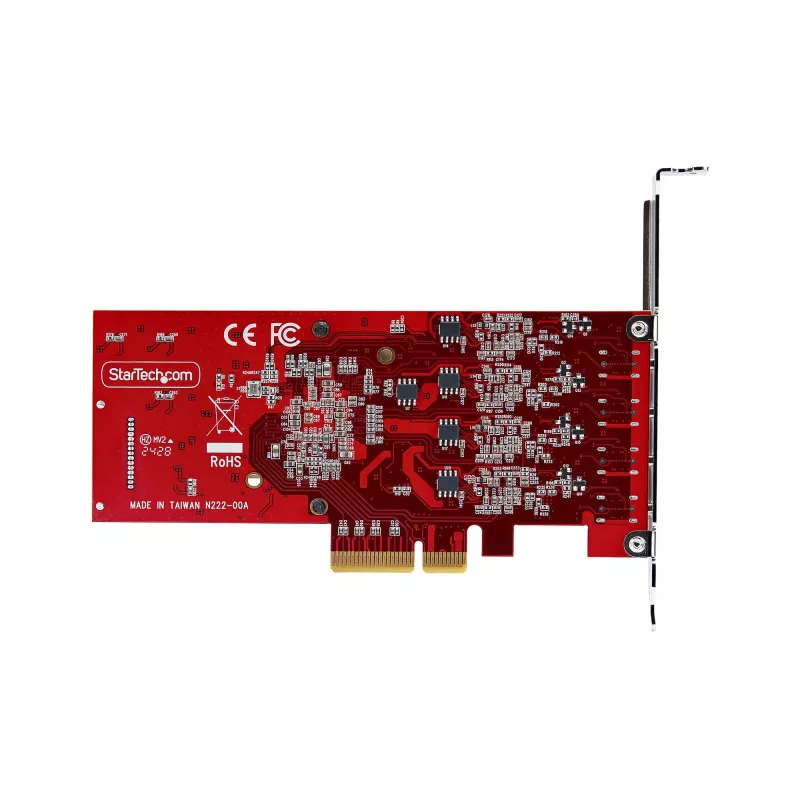 StarTech.com Placa PCIe USB Type-C de 4 portas, USB 3.2 10Gbps, placa de expansão USB-C PCI Express, 4 controladores USB independentes, Windows/Linux/macOS, conforme TAA