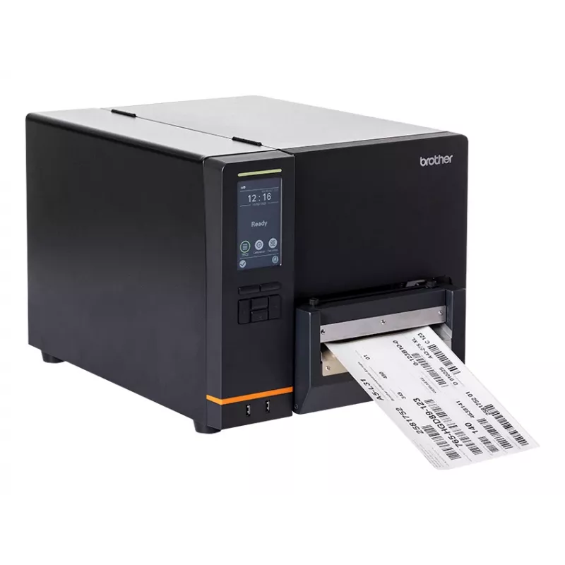 Brother TJ-6421TN impressora industrial de etiquetas, térmica direta / transferência térmica, 203 DPI, 304,8 mm/s, rolo de 17,27 cm, USB 2.0, LAN