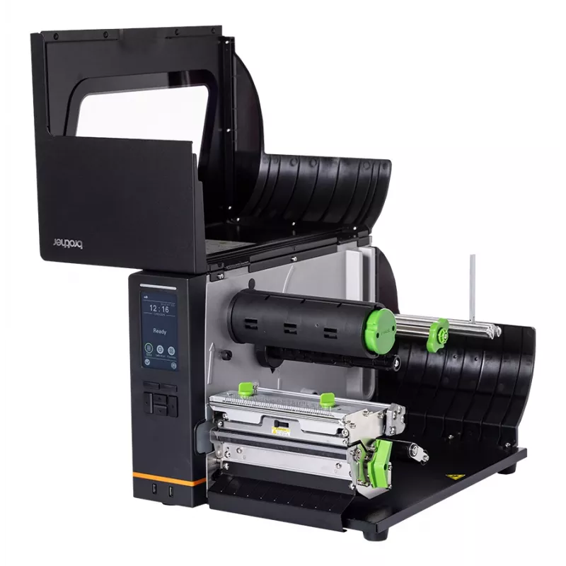 Brother TJ-6521TN impressora industrial de etiquetas, térmica direta / transferência térmica, 300 DPI, 254 mm/s, rolo de 17,27 cm, USB 2.0, LAN, série