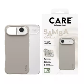 Capa PanzerGlass CARE by capa de moda Samba Vanilla MagSafe iPhone 17 Air
