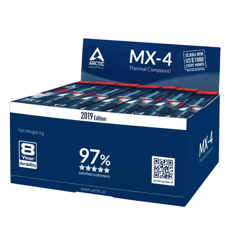 ARCTIC MX-4 (4 g) Edição 2019 – Pasta térmica de alto desempenho