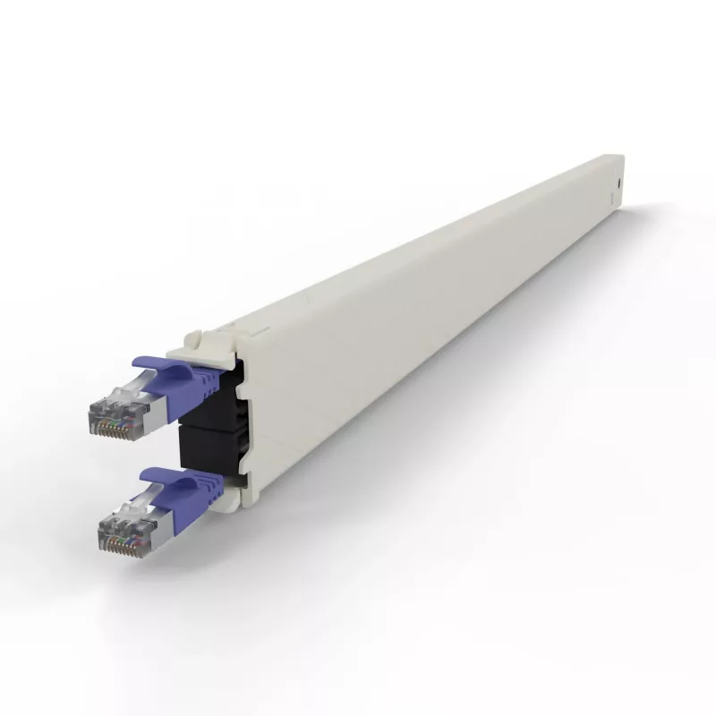 PATCHBOX.one / cassete / 30HE / STP / violeta, 1,8 m, Cat6a, U/FTP (STP), RJ-45, RJ-45, violeta