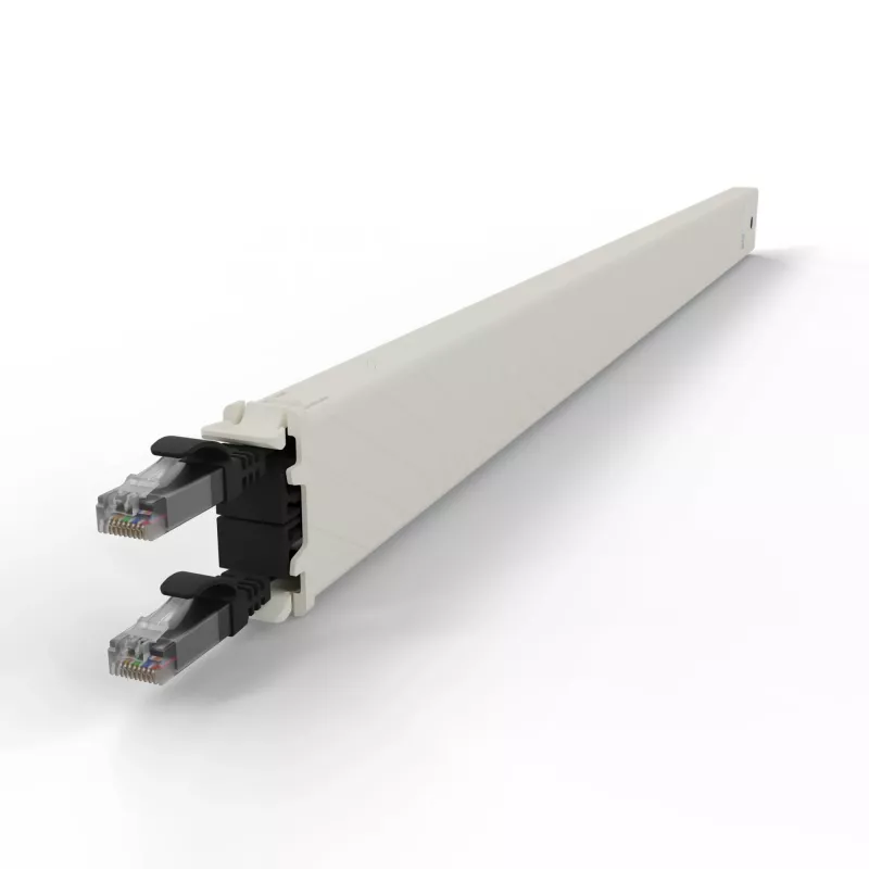 PATCHBOX patchbox.one CONE30UTPBK cassete de cabo patch retrátil, 30RU, Cat6a, UTP, preta