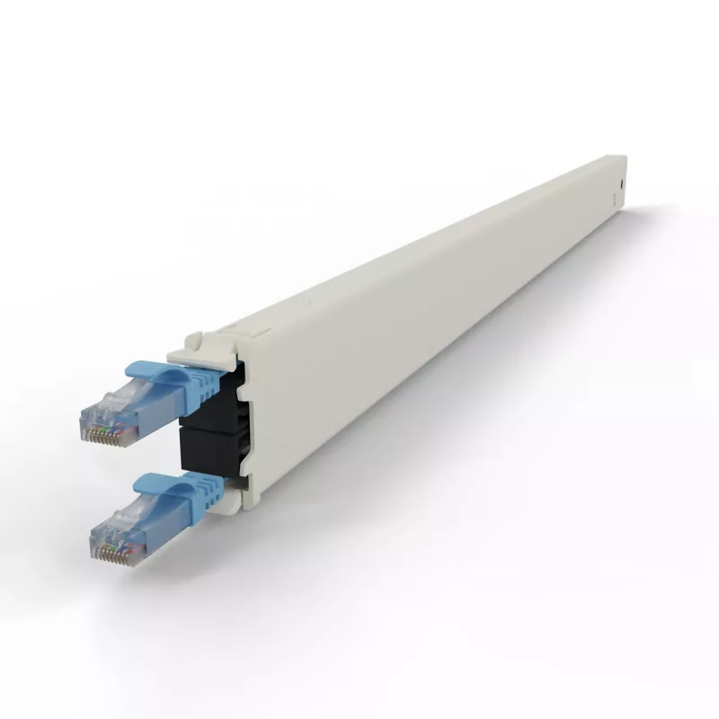 PATCHBOX patchbox.one CONE30UTPBL cassete de cabo patch, 30RU, Cat6a, UTP, azul