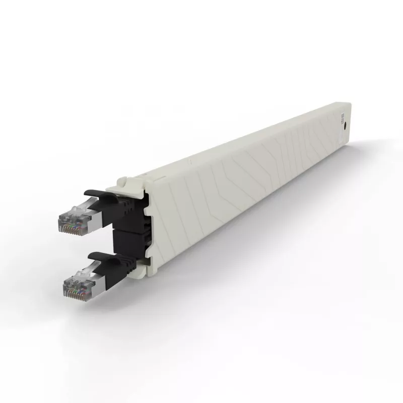 Cabo de rede PATCHBOX CONEX8STPBK RJ-45 Cat6a 0,8 m preto