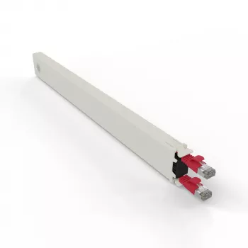 Cabo de rede PATCHBOX CONEX8STPRD RJ-45 Cat6a 0,8 m vermelho