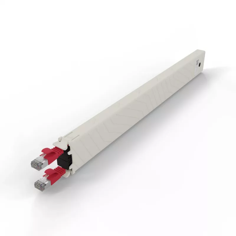 Cabo de rede PATCHBOX CONEX8STPRD RJ-45 Cat6a 0,8 m vermelho