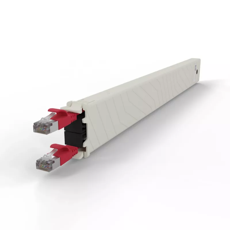 Cabo de rede PATCHBOX CONEX8STPRD RJ-45 Cat6a 0,8 m vermelho