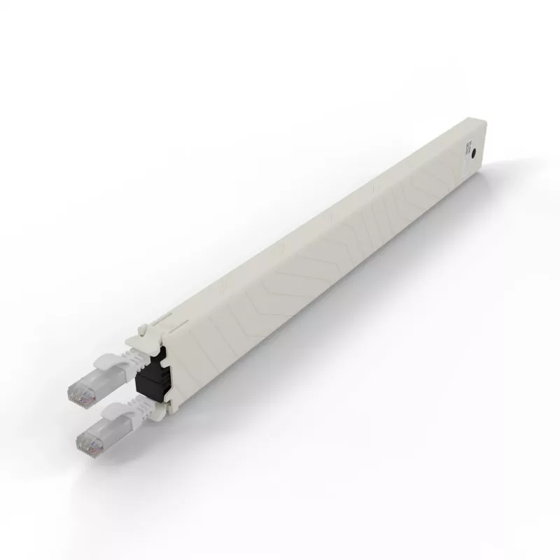 PATCHBOX .one CONEX8UTPWH 8RU Cat6a UTP cassete de cobre retrátil, branca