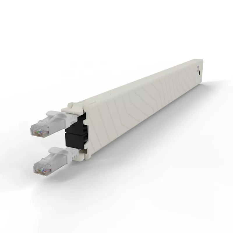 PATCHBOX .one CONEX8UTPWH 8RU Cat6a UTP cassete de cobre retrátil, branca