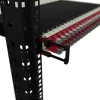 Painel de gestão de cabos PATCHBOX Patchcatch Solo pack de 24 Preto Vermelho