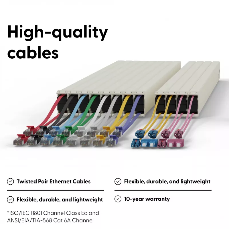 Cabo de rede PATCHBOX PONEX8STPGR RJ-45 Cat6a 0,8 m verde