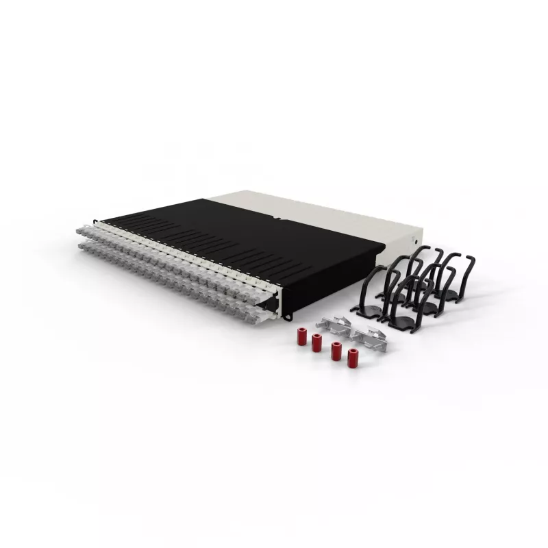 PATCHBOX .one PONEX8STPWH 8RU Cat6a U/FTP sistema de cabos de patch retráteis, 0,8 m, RJ-45, 10 Gbit/s, PoE, 24 cassetes, branco