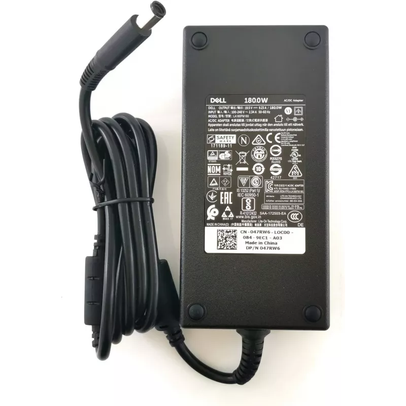 DELL 180W Fonte de alimentação/carregador AC Interior Preto