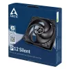 Ventoinha ARCTIC P12 Silent – otimizada para pressão, extra silenciosa de 120 mm