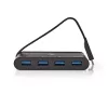 Hub USB Nedis TCARF200BK USB 3.2 Gen 1 Type-C preto