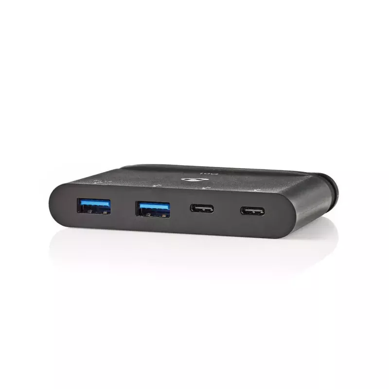 Hub USB Nedis TCARF250BK USB 3.2 Gen 1 Type-C preto