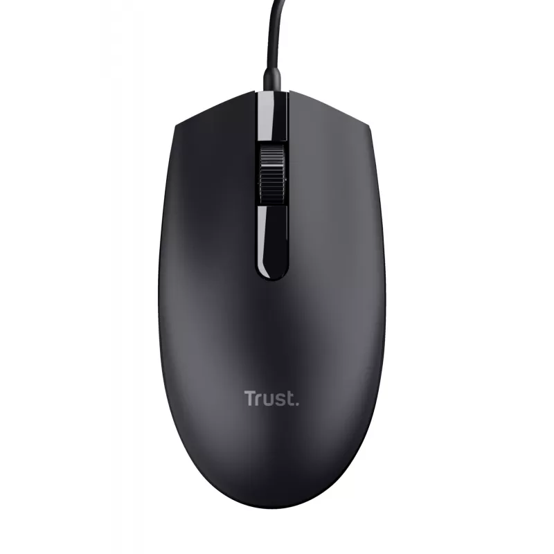 Rato Trust Basi Office ambidestro USB Type-A ótico 1200 DPI