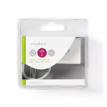 Adaptador gráfico USB Nedis CCGB64651WT02 3840 x 2160 píxeis branco