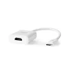 Nedis CCGB64651WT02 adaptador USB-C para HDMI USB 3.2 Gen1, 0,20 m, niquelado, PVC, branco