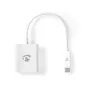 Nedis CCGB64651WT02 adaptador USB-C para HDMI USB 3.2 Gen1, 0,20 m, niquelado, PVC, branco