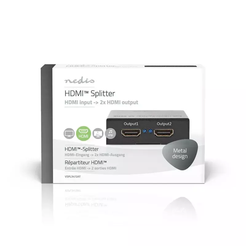 Splitter de vídeo Nedis VSPL3472AT