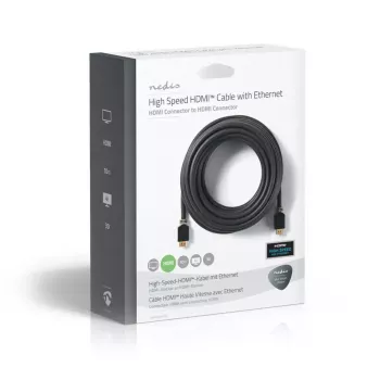Cabo HDMI Nedis CVBW34000AT100 10 m Type-A macho para macho banhado a ouro