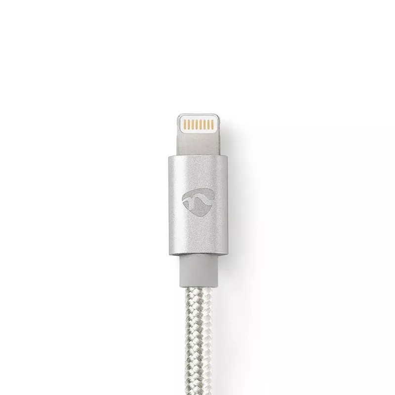 Cabo para telemóvel Nedis CCTB39300AL10 alumínio 1 m USB A Lightning