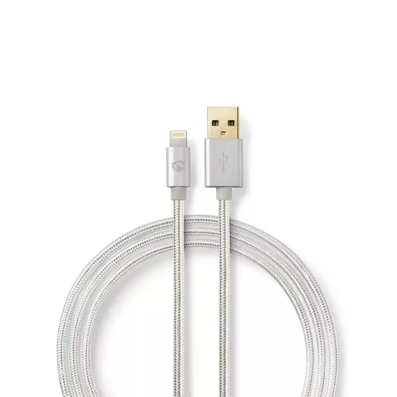 Cabo para telemóvel Nedis CCTB39300AL30 alumínio 3 m USB A Lightning