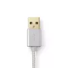 Cabo para telemóvel Nedis CCTB39300AL30 alumínio 3 m USB A Lightning