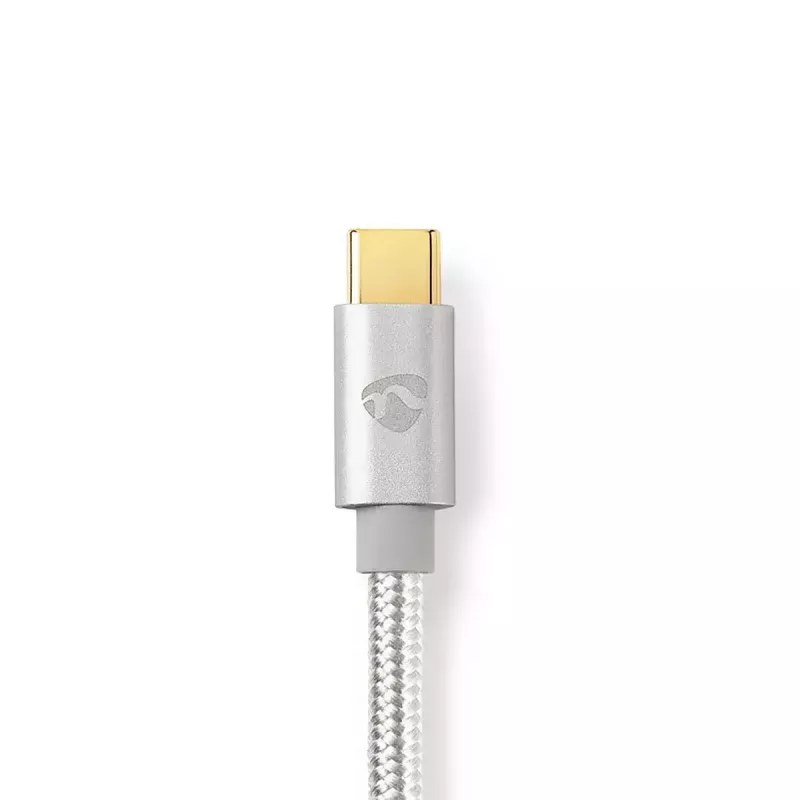 Cabo Lightning Nedis CCTB39650AL20 2 m USB-C alumínio