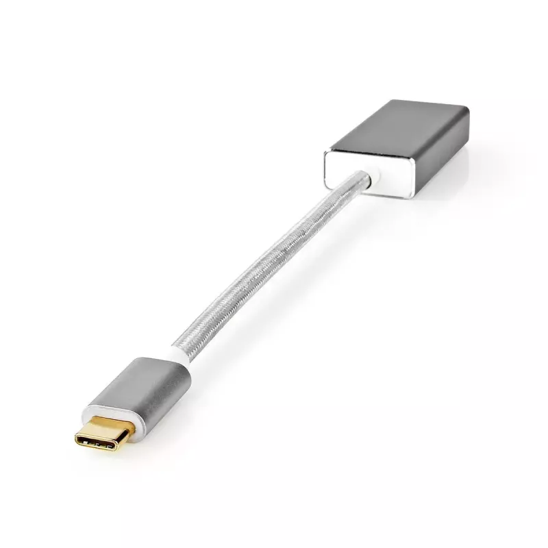 Adaptador de cabo de vídeo Nedis CCTB64450AL02 0,2 m USB Type-C DisplayPort