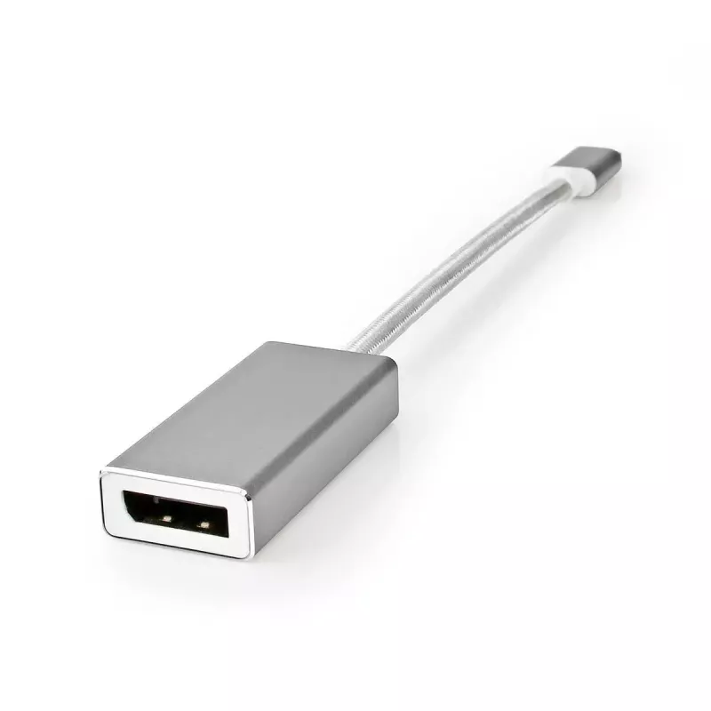Adaptador de cabo de vídeo Nedis CCTB64450AL02 0,2 m USB Type-C DisplayPort