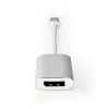 Adaptador de cabo de vídeo Nedis CCTB64480AL02 0,2 m USB Type-C DisplayPort prateado