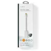 Adaptador de cabo de vídeo Nedis CCTB64480AL02 0,2 m USB Type-C DisplayPort prateado