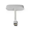 Dock para portátil Nedis CCTB64760AL02 alumínio cabo de 0,2 m 5 Mbit/s