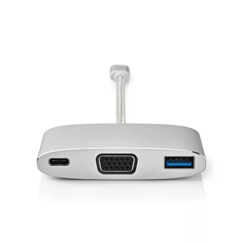 Dock para portátil Nedis CCTB64760AL02 alumínio cabo de 0,2 m 5 Mbit/s