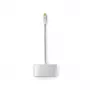 Dock para portátil Nedis CCTB64760AL02 alumínio cabo de 0,2 m 5 Mbit/s